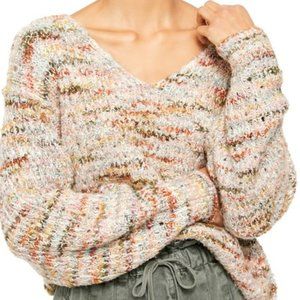 Free People Highland V-Neck Sweater NWT
